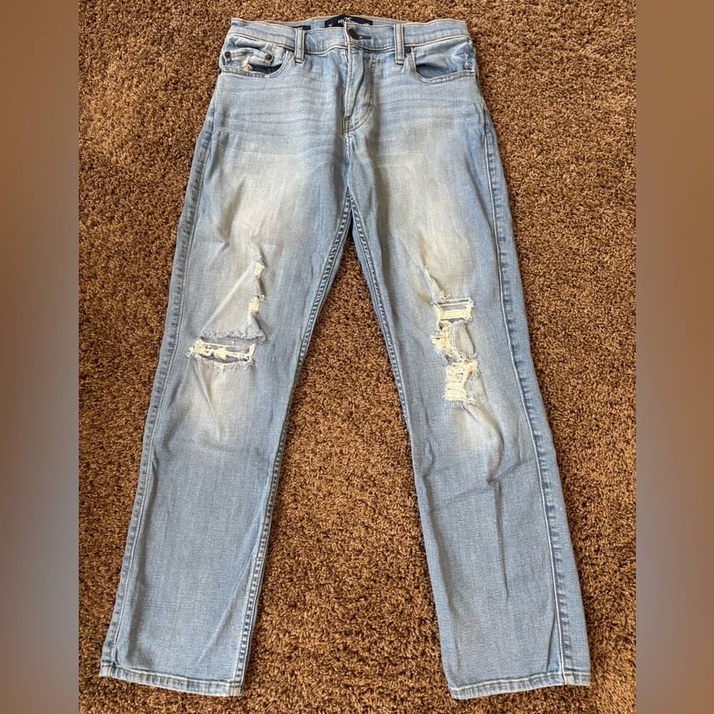 Hollister Slim Straight Advanced Stretch Men’s 30/32 Jeans Distressed